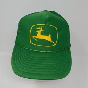 VTG 80s John OH Deere Funny Trucker‎ Snapback Hat